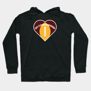 Heart Shaped Washington Commanders Hoodie